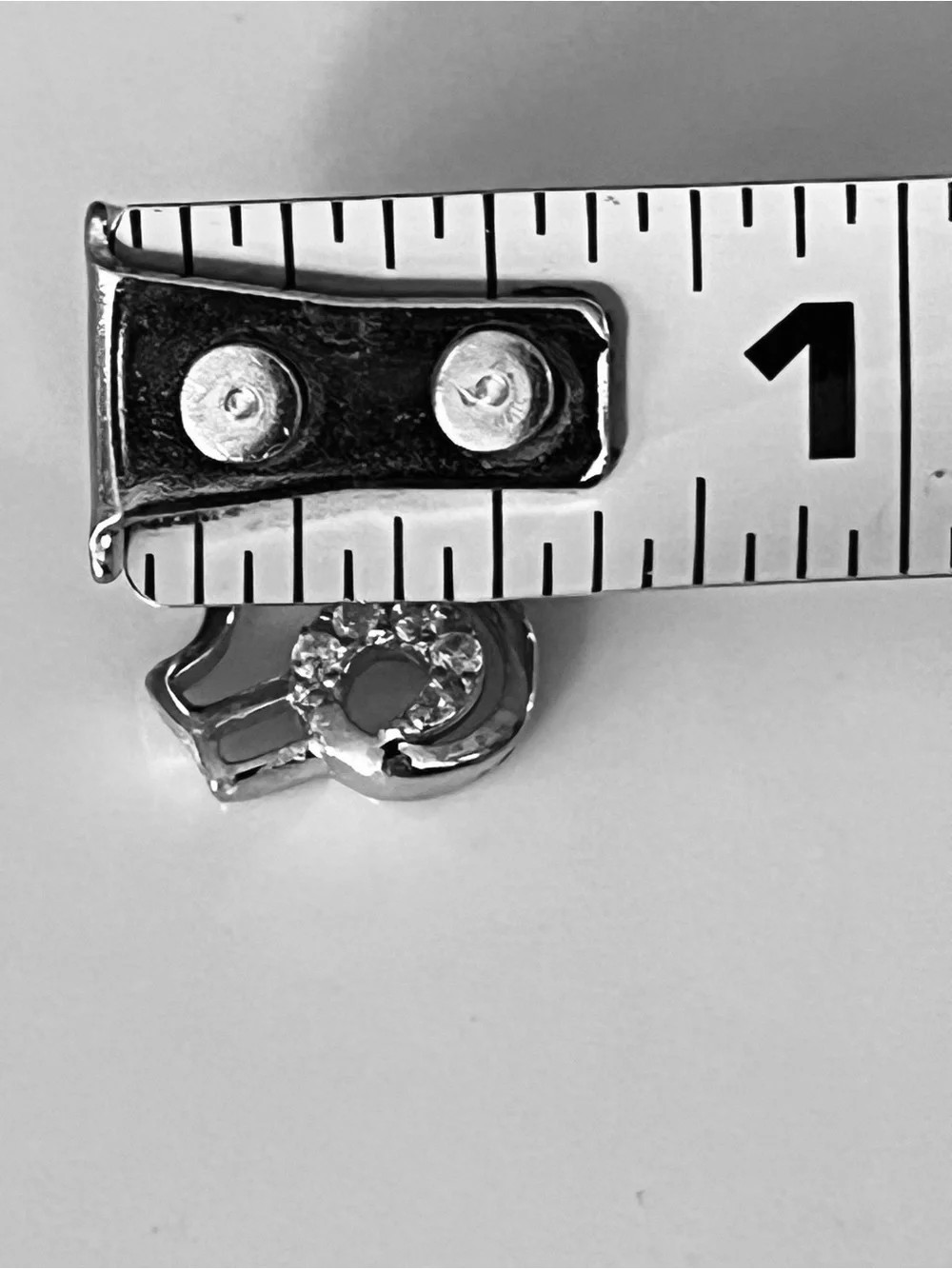 Sterling Silver 925 Cat Pendant with Crystal Tail - Silver